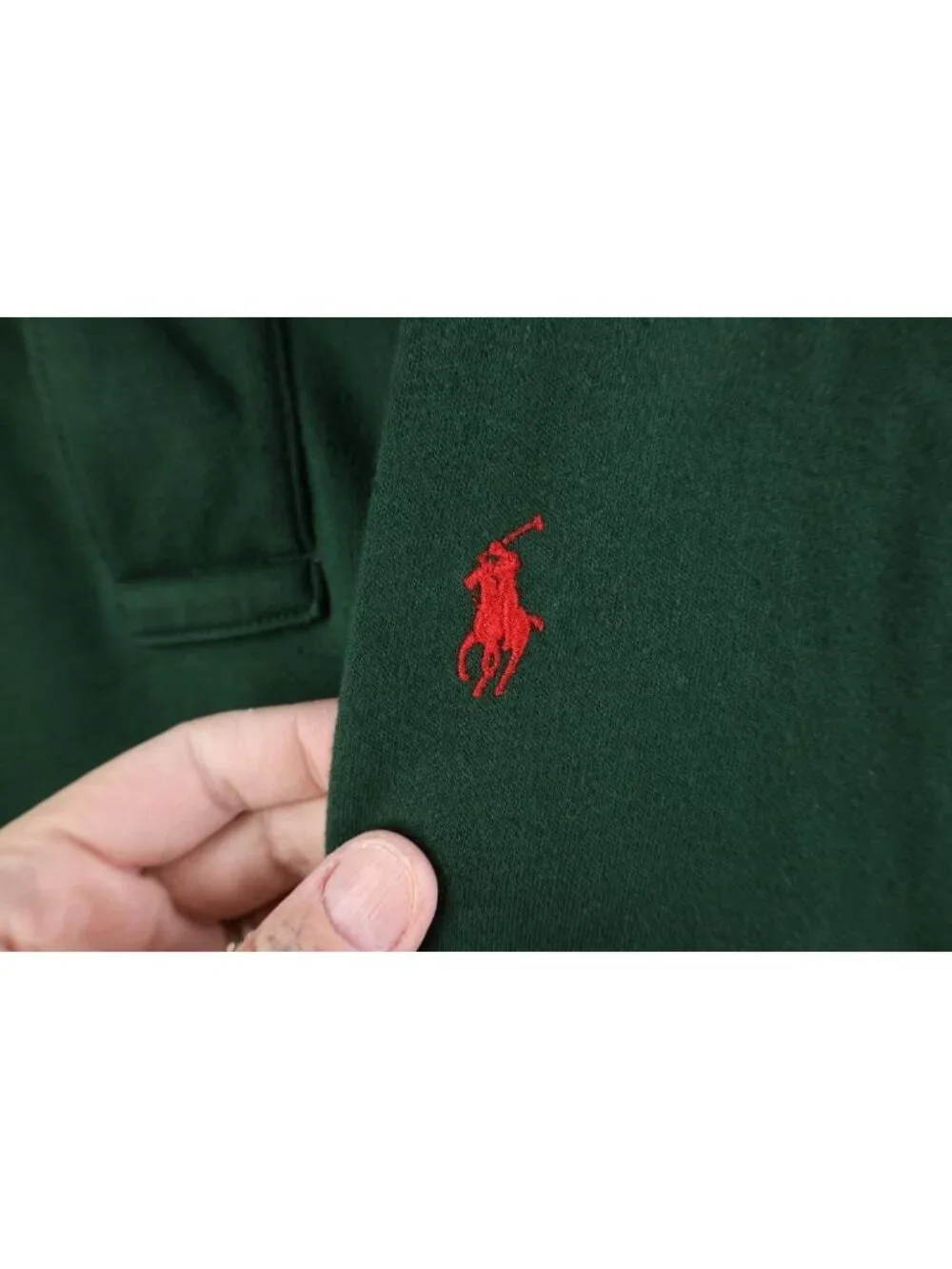 Vintage 90s Ralph Lauren Mens XL Soft Cotton Knit Long Sleeve Rugby Polo Green
